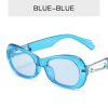 Fashion Oval Sunglasses Women Jelly Color Glasses Retro Sunglass Men Luxury Designer Eyewear UV400 Sun Glass Black Brown Shades