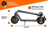 600W Electric balance scooter.  40 km/h speed LCD instrument, portable folding load 120kg climbing 18° range 50-70km LED lighting