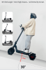 600W Electric balance scooter.  40 km/h speed LCD instrument, portable folding load 120kg climbing 18° range 50-70km LED lighting